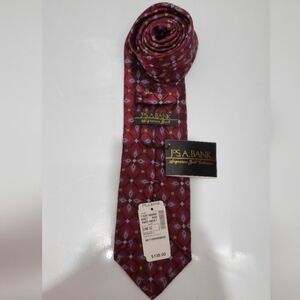 Jos. A. Bank Red Patterned Tie